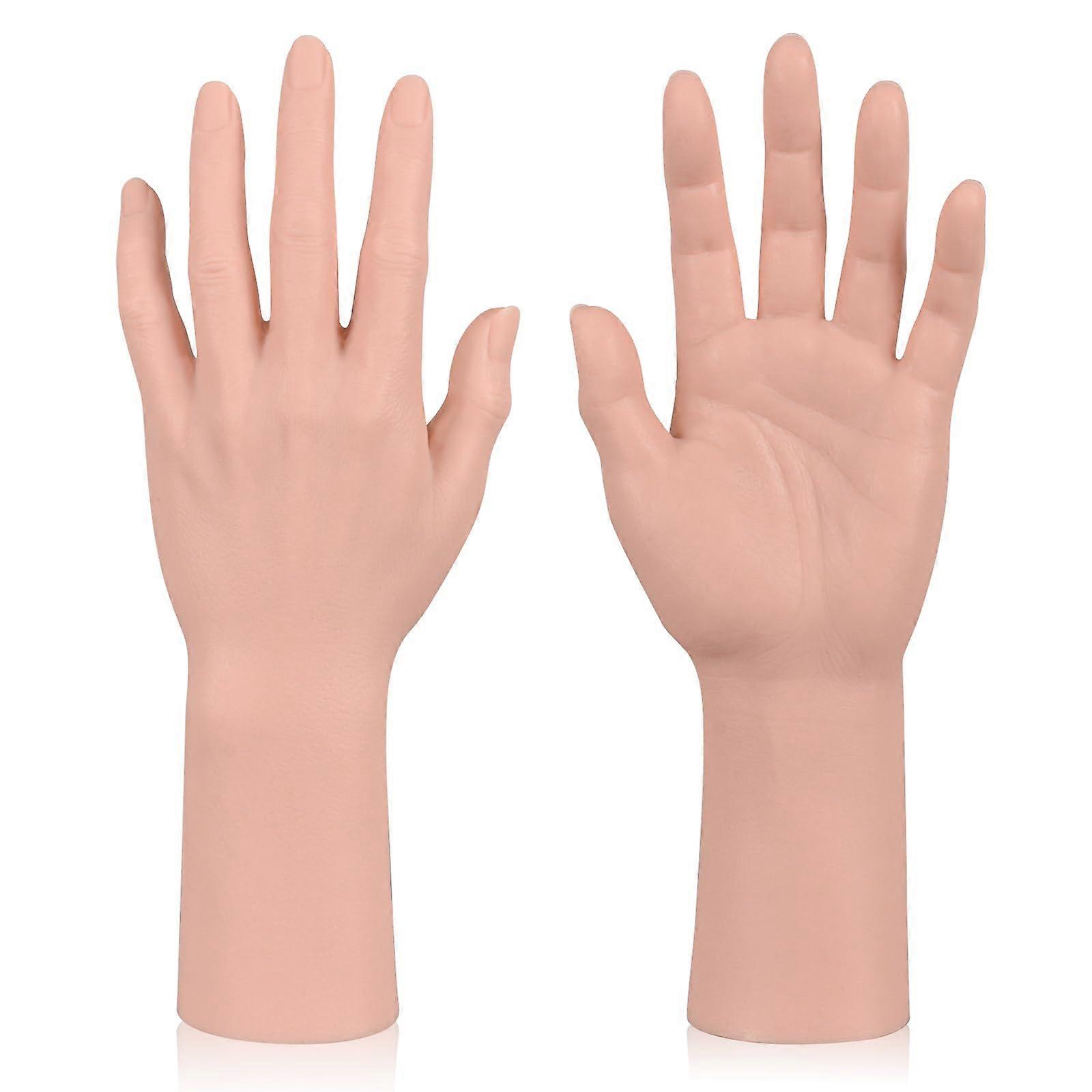 Tattoo Practice Hand Realistic Silicone LifeSize Female Left Hand for Training Durable Reusable