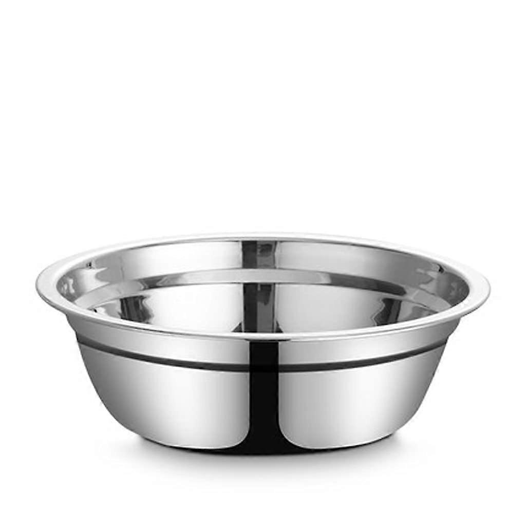 22cm Stainless Steel Mixing Bowl with Easy Grip Rolled Edge, Stackable for Kitchen and Restaurant