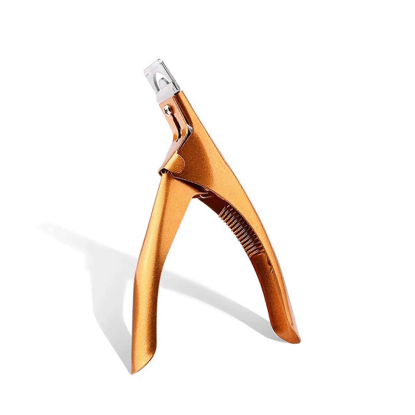 Professional Nail Clippers Gold Stainless Steel with Adjustable Spring for Precise Cutting