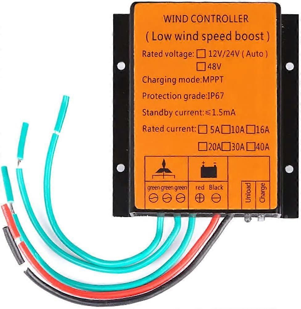 4000W 48V Wind Turbine Charge Controller MPPT Low Wind Speed Regulator IP67 Waterproof