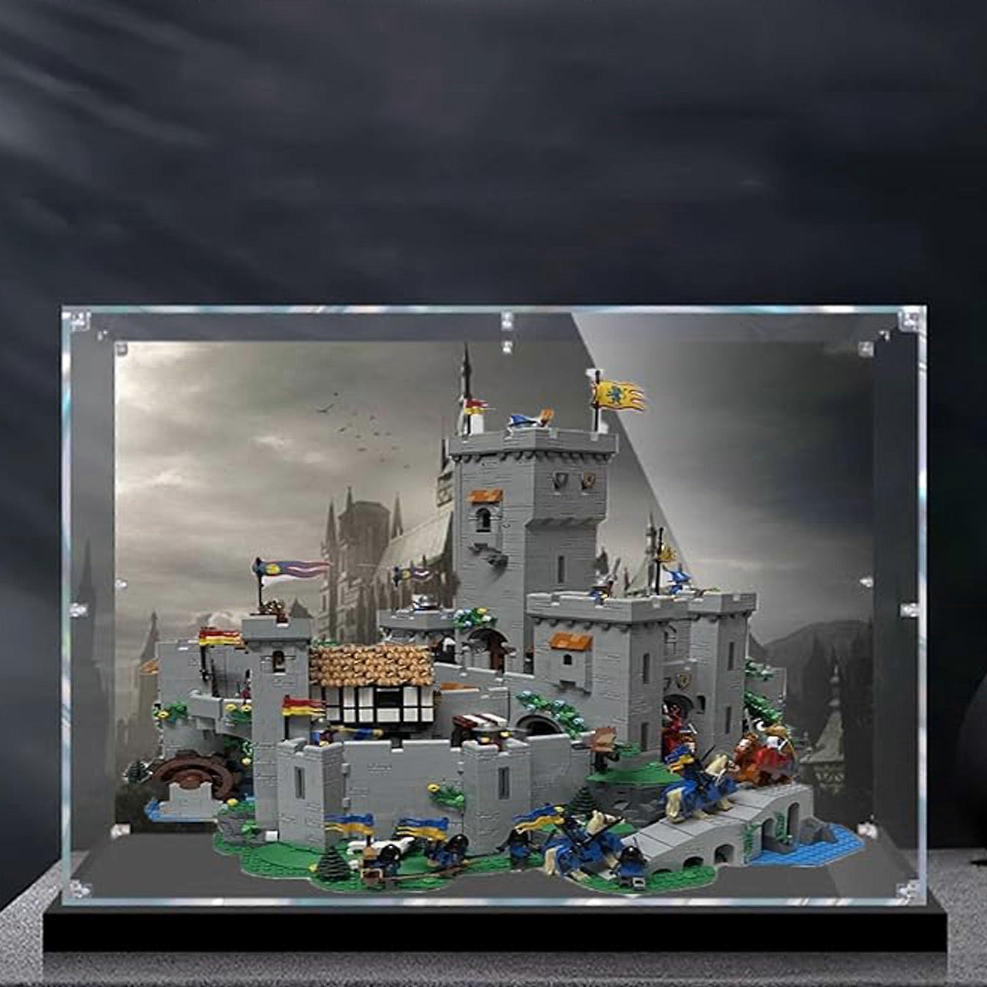 Acrylic Display Case Compatible with  40677 Castle Model, Clear 360° Viewing, Mirror Enhanced, Dustproof Box