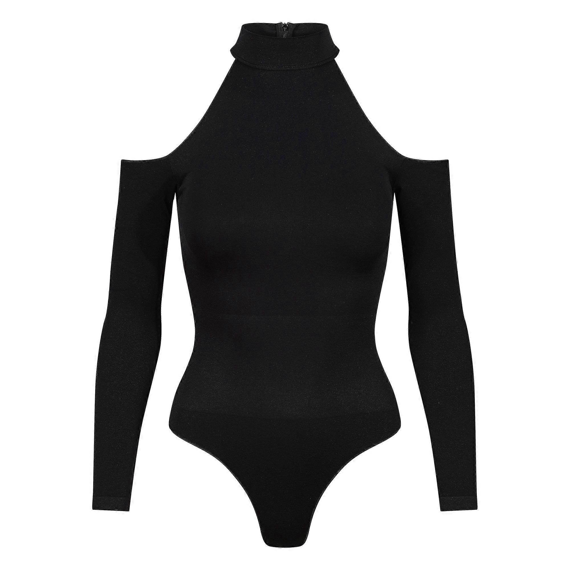 Ruey - Ladies Cold Shoulder Sculpting Bodysuit