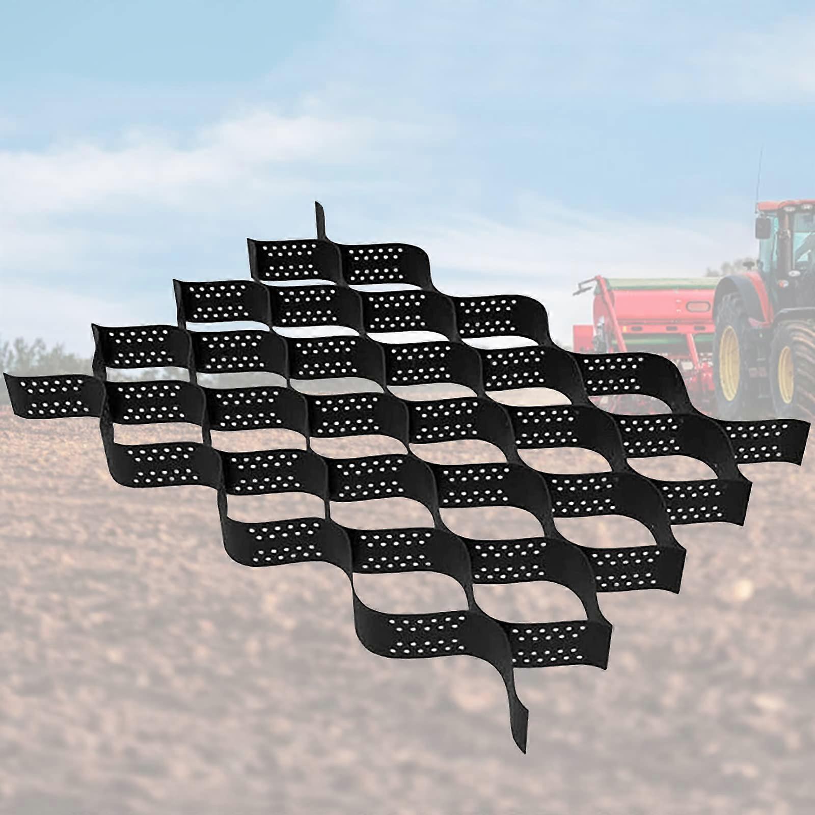 Gravel Stabilizer Grid 6x10m for Driveway and Pathways, Load Stability, Permeable Drainage