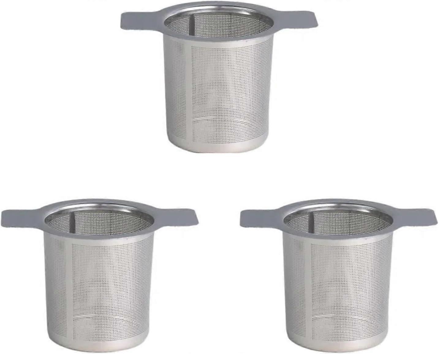 Three-Piece Stainless Steel Tea Filter Set, Tea Filter