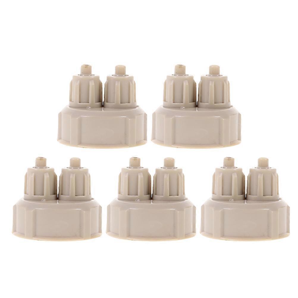 Quick Tightening Bottle Caps Aquarium Reactor Cap for 5Pcs Use