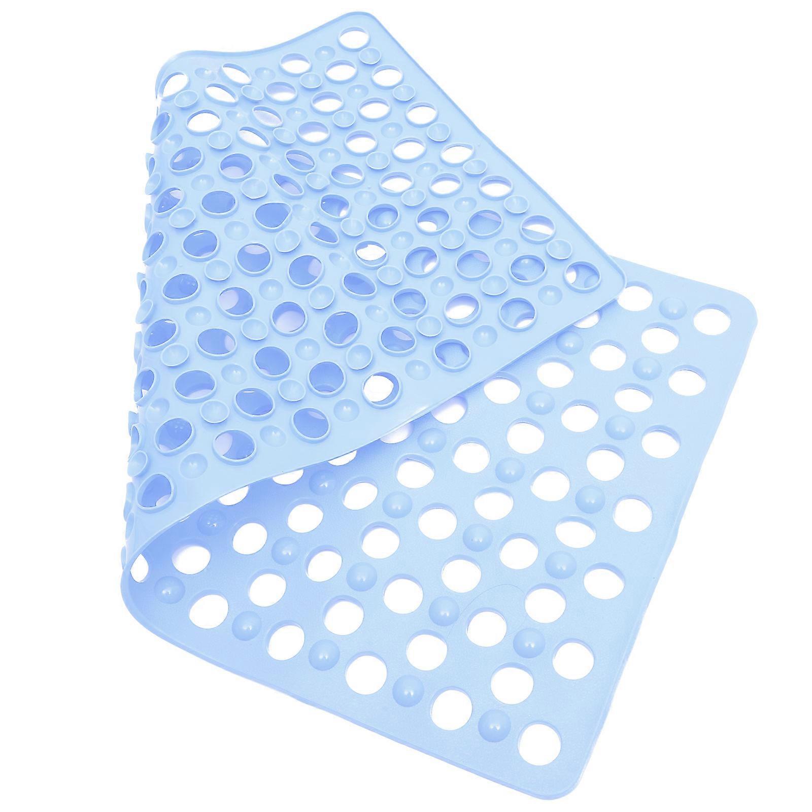 Non-Slip Floor Mat Bathroom Mat with Anti-Slip Function 4Pcs Set Sky-Blue