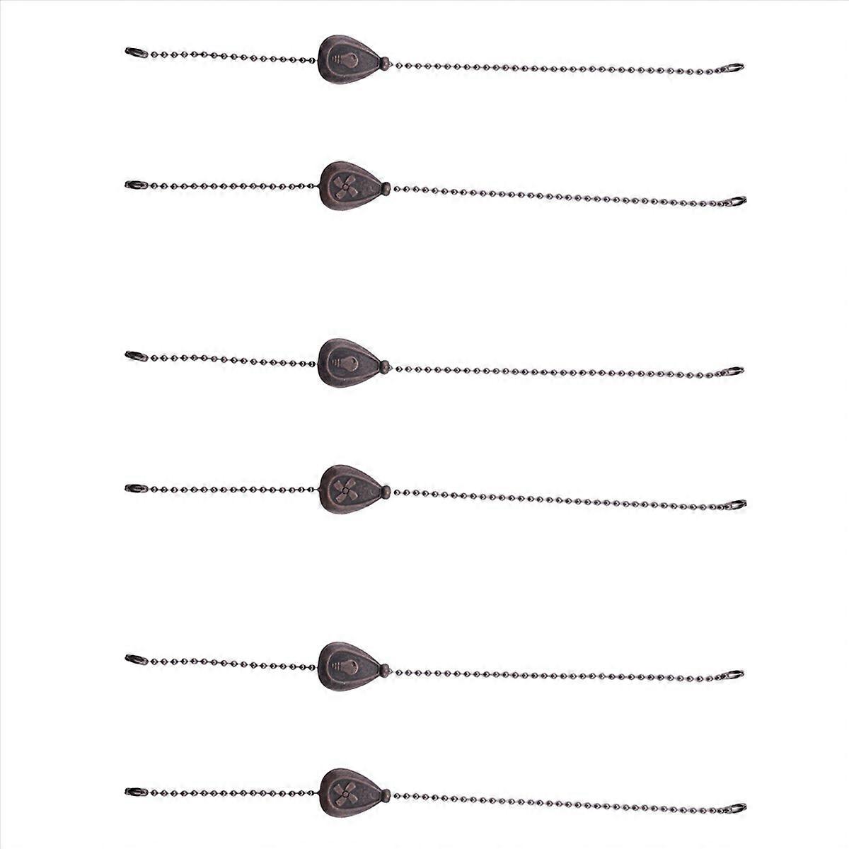 2Pcs Bronze Ceiling Fan Pull Chain Set, Decorative Fan Pendant