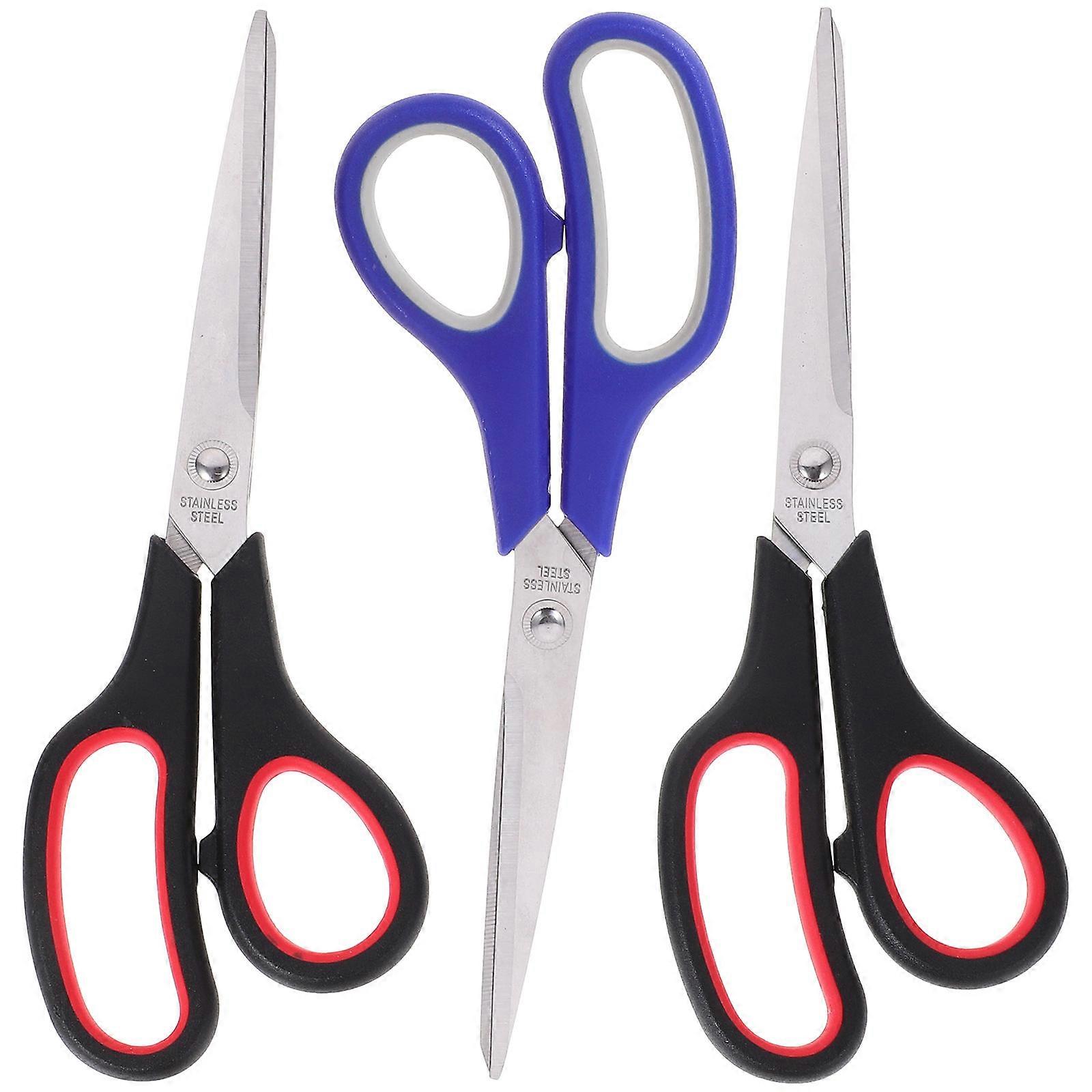 Tailoring Scissors Stainless Steel Scissors for Office Use 3Pcs Multi-Purpose Cutter