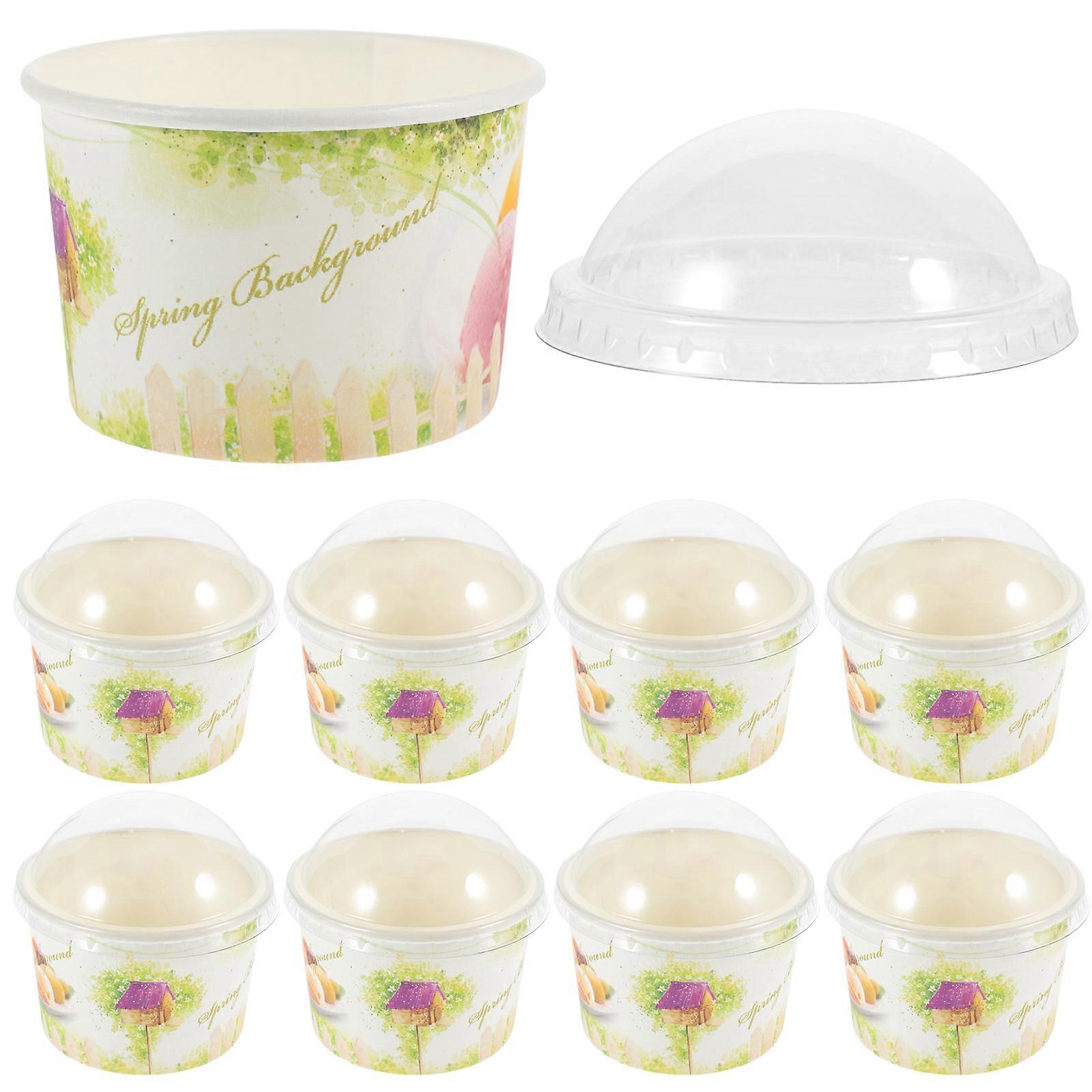 Ice Cream Cup Yogurt for Storage 50Sets Cups