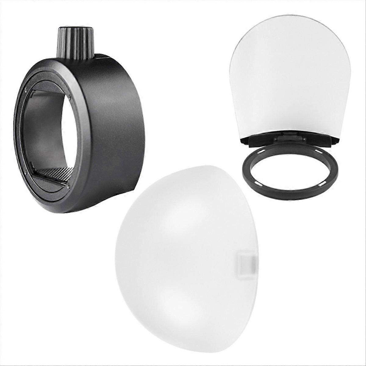 Dome Diffuser Bounce Card Flash Adapter Kit Compatible for AD200 for Camera Flash Accessories