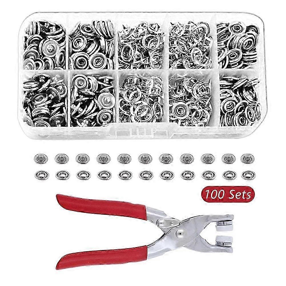 Buttons Pliers Tool Kit Seamless Stitching Sewing Kit compatible Diy Crafts