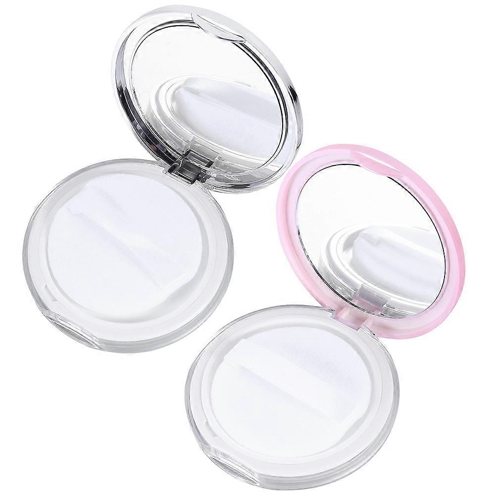 Powder Puff Container Makeup Sponge Case for Storage 2Sets Included