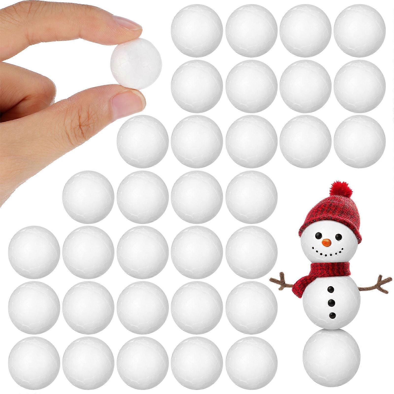 100pcs Wedding Decoration Modeling Craft Solid Polystyrene Balls Round Spheres Diy Stuff (Solid 2cm)