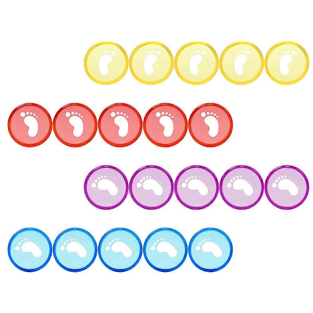 Binding Plastic Discs ABS for Fixing Use 20Pcs Assorted Color Loose Leaf