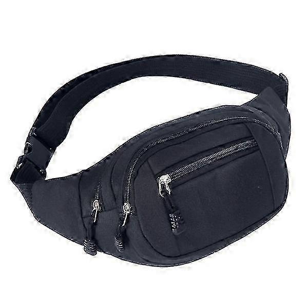 Riñonera con múltiples compartimentos Negro Negro 1-pack Negro