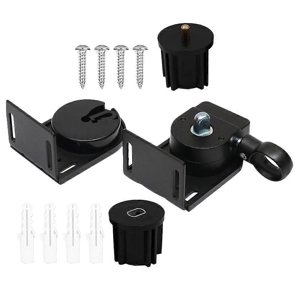 Black Blind Mounting Bracket for Roller Blinds with Manual Control 5Pcs
