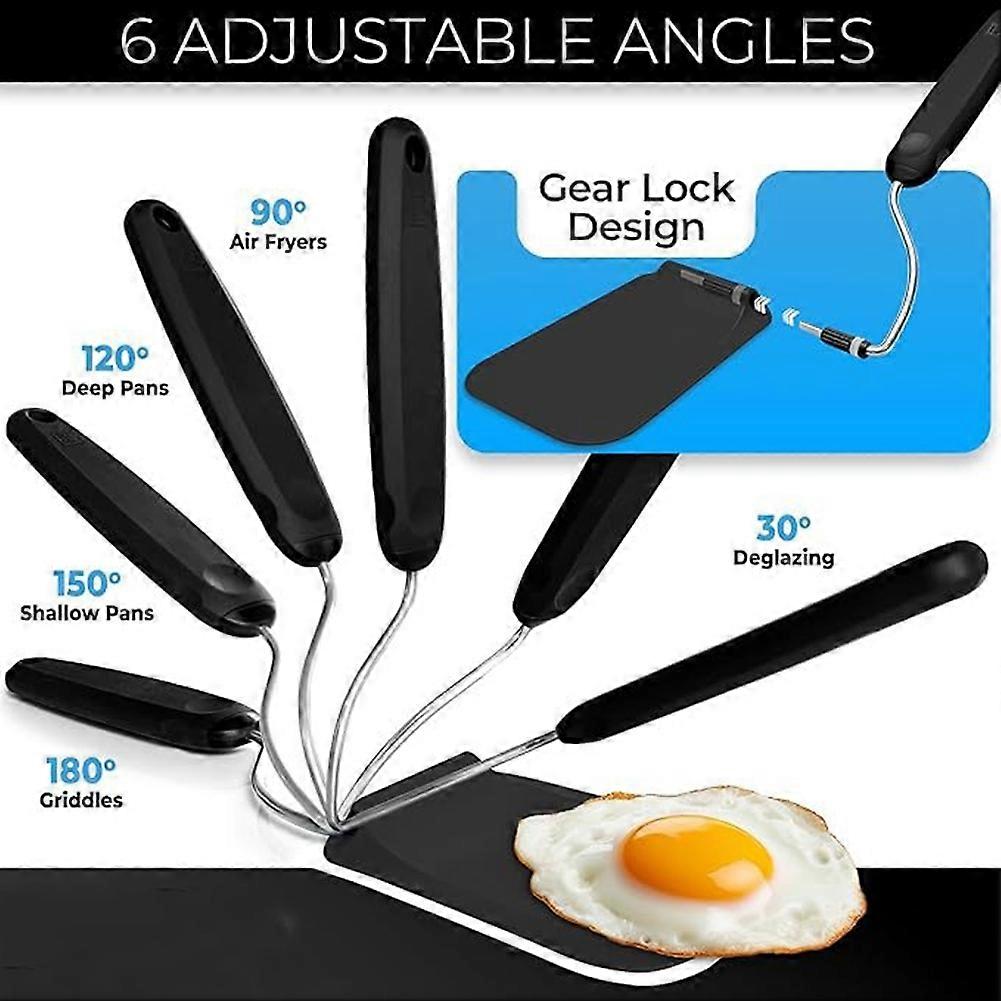 Multi-Functional Adjustable-Angle Scoop Angle Spatula for Kitchen Nonstick Cookware No Scratchs Cooking Flippers