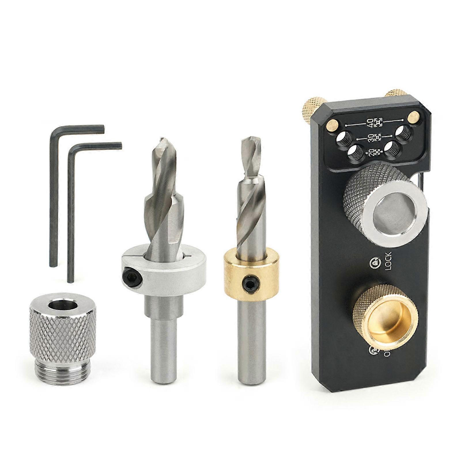 Accurate Aluminum Profile Hole Assistant With Depth Reference Lines And Combined Tap Starter Function Multicolor