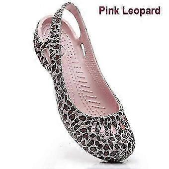 Summer Lightweight Anti Slip Hole Shoes Clog for Women's Flat Bottom Sandals Nurse Outdoor Beach Jelly SZTCLV