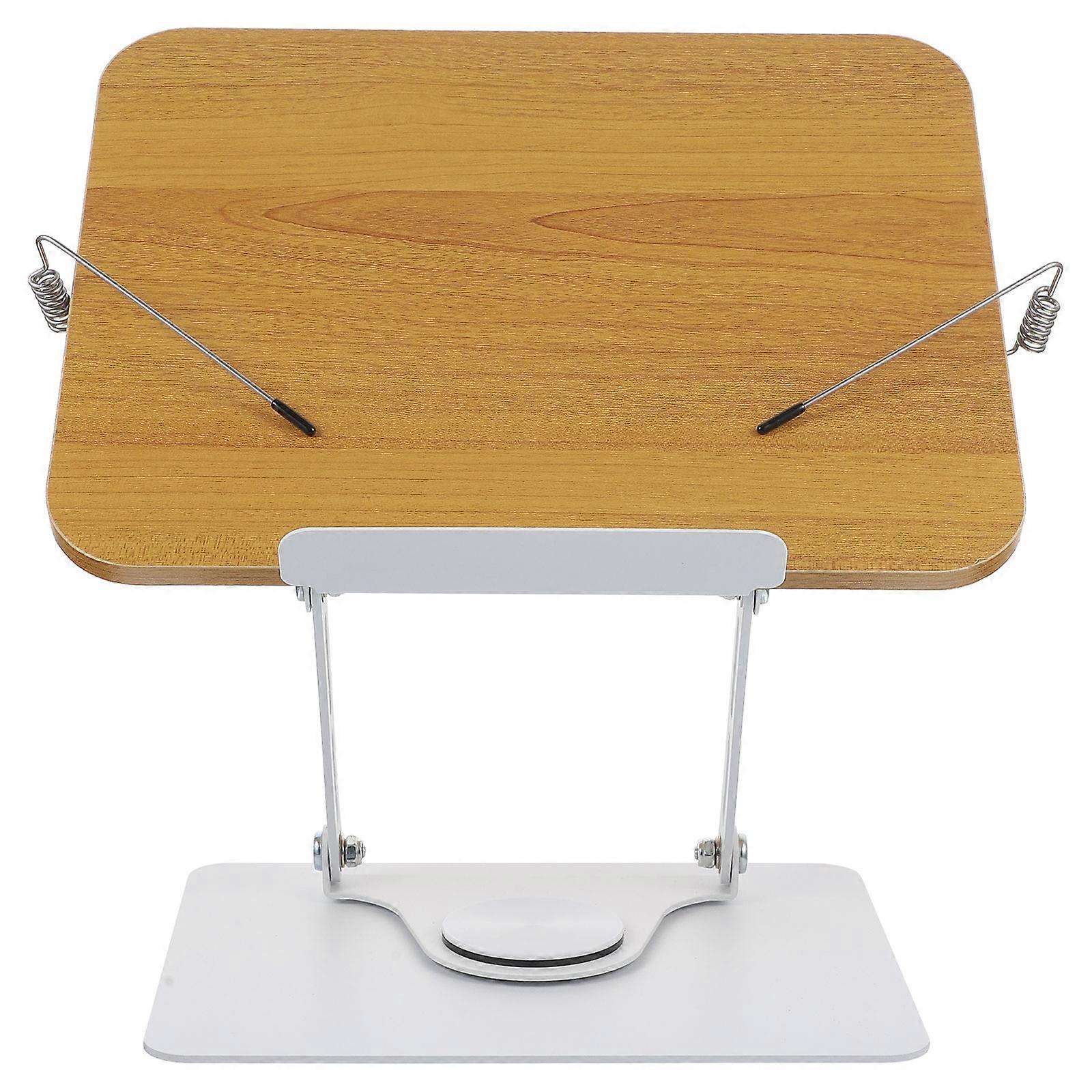 Book Stand for Reading Desktop Holder with Rotatable Function Silver