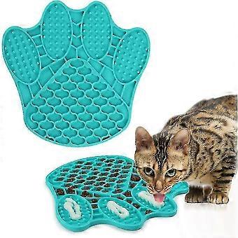Pet Slow Feeder Leckmatte Pfotenförmiger Slow Food Dispensing Treater, Hund Slow Food Napf, Hund Katze Puzzle