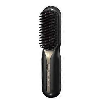 Piastra per capelli elettrica a pettine caldo - Riscaldamento rapido, portatile, antiscottatura, ideale per viaggi, styling di barba e capelli A