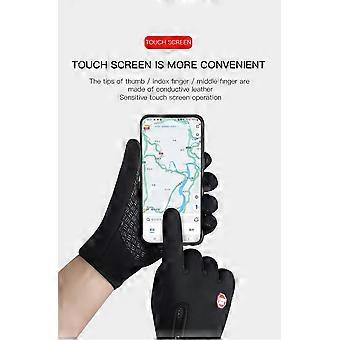 Luvas agradáveis Luvas à prova de vento com tela sensível ao toque são quentes e ajustáveis. Adequado para corrida ao ar livre, ciclismo, pesca, esqui e outros esportes e trabalho de guerra