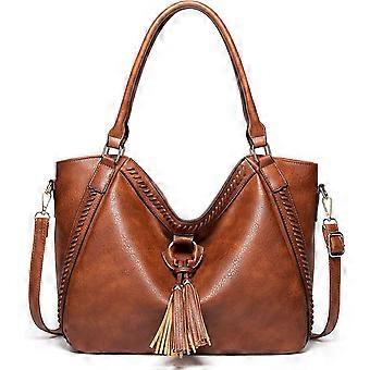 Mulheres Bolsas, Pu Leather Shoulder Bags Grande Capacidade Tote Bags Hobo Bags Com ajustável