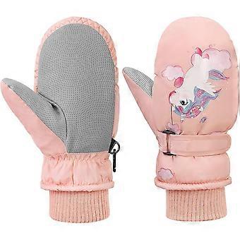 Toddler Mittens. Kids Ski Mittens. Insulated Waterproof Mittens for Girls Boys. Warm Fleece Winter Snow Gloves for Kids