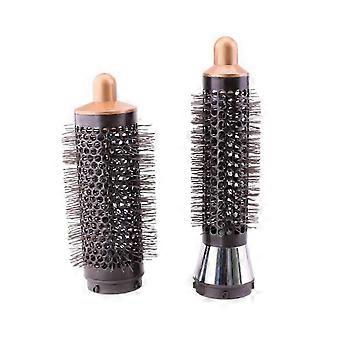 Cepillo voluminizador redondo de 2 piezas compatible con Dyson Airwrap Hair Styler Limp Flat Hair Volumizer Attach Tool A