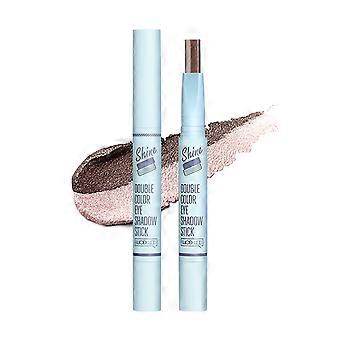 Zweifarbiger Lidschattenstift – langanhaltend, wasserfest, mit verblendbarem Glitzer-Finish, ideales Geschenk-Make-up