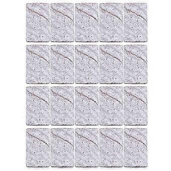 100pcs White Zebra Nagel Schleifbänder Set Professionelle Maniküre Schleifhülse Nagelpolierer