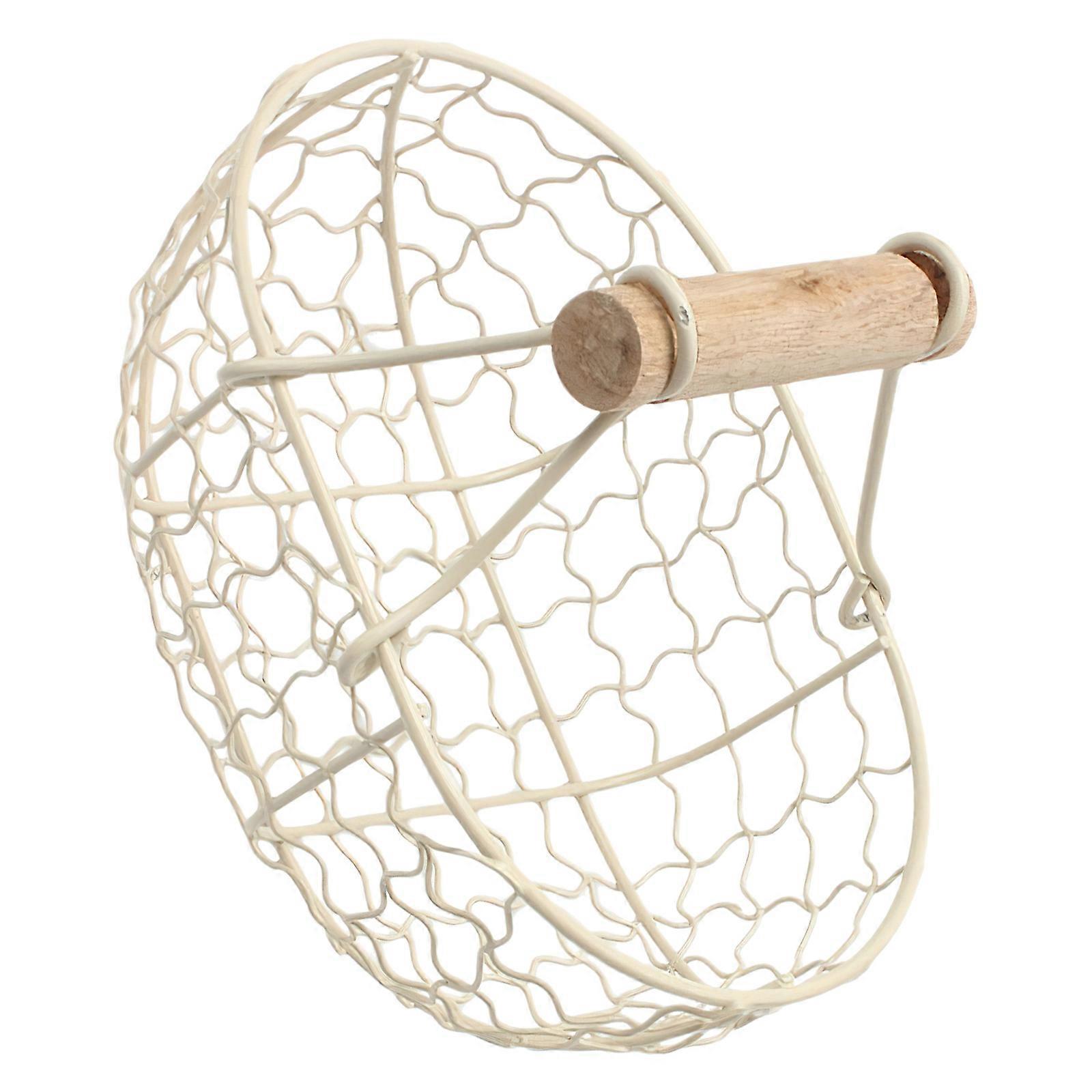 1Pc Creative Storage Basket Kitchen Fruit Basket Bread Desktop Organizer (Beige)
