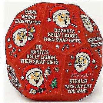 Esilarante scambio di dadi di gioco di partito, dadi di scambio di regali di babbo natale, 12 lati diversi, giochi di dadi di scambio di regali di natale creativi per il gioco di natale holid