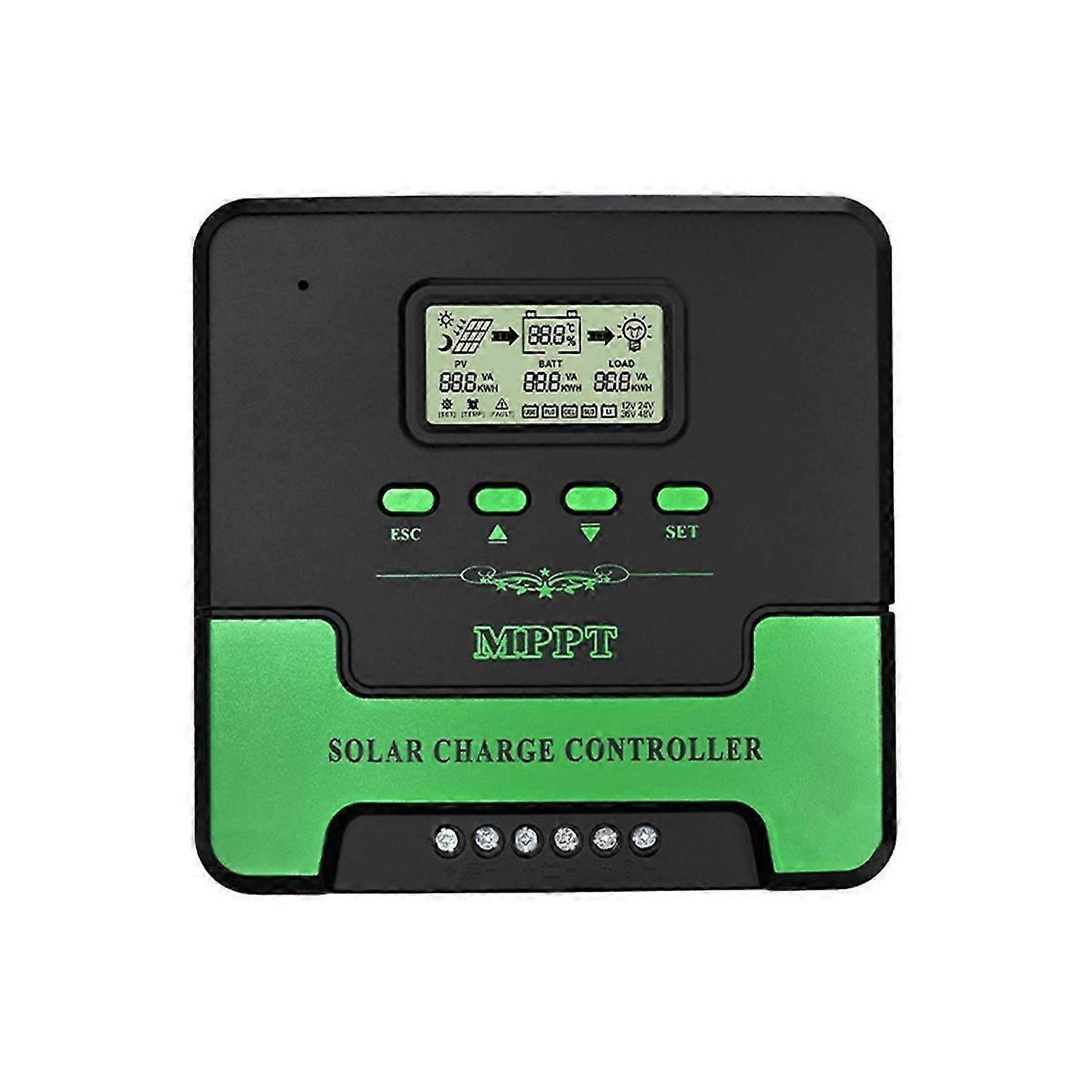 Solar Charging Controller 12V 24V WiFi Automatic Solar Panel Regulator 20A Dual USB LCD Controller