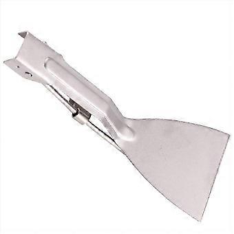 Espátula plegable de titanio para camping que ahorra espacio y es ideal para cocinar en picnics.