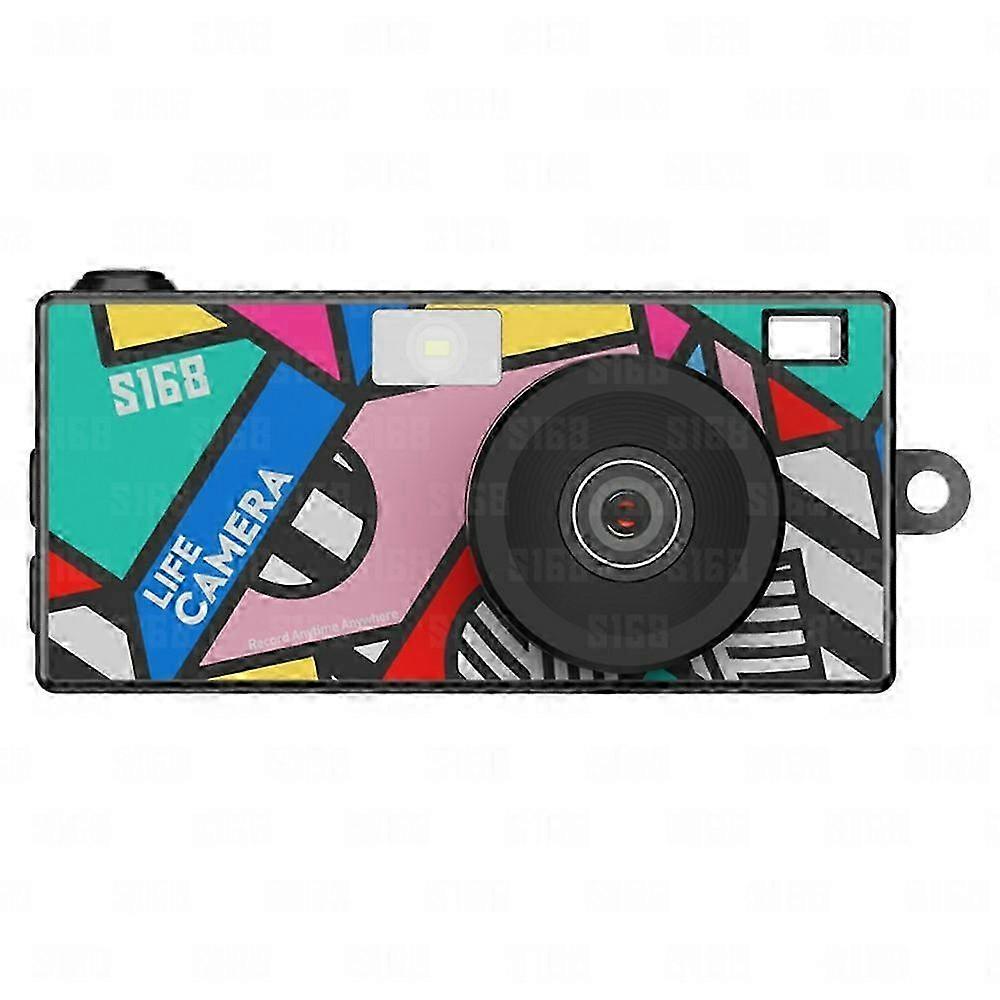 S168 1.47 Inch 2K HD Mini Digital Camera CCD Thumb Camera with Flash Light Loop Recording