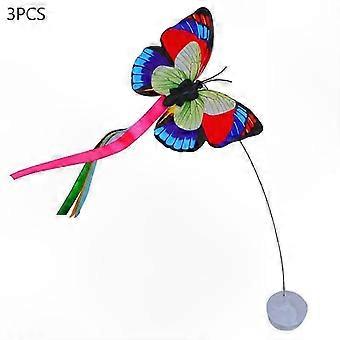Electric Flutter Rotating Butterfly Cat Teaser Toy Refills, Replacement Parts for Interactive Pet Play