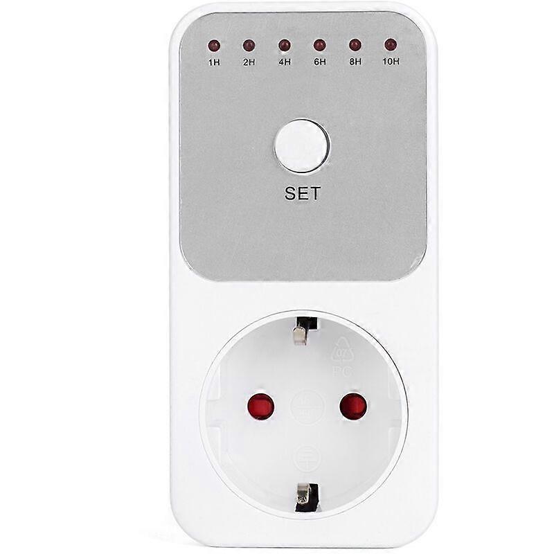 1~10 Hours Countdown Timer Plug-in Socket Time Setting Intelligent Control Switch Socket Energy Saving AC240V , EU Plug