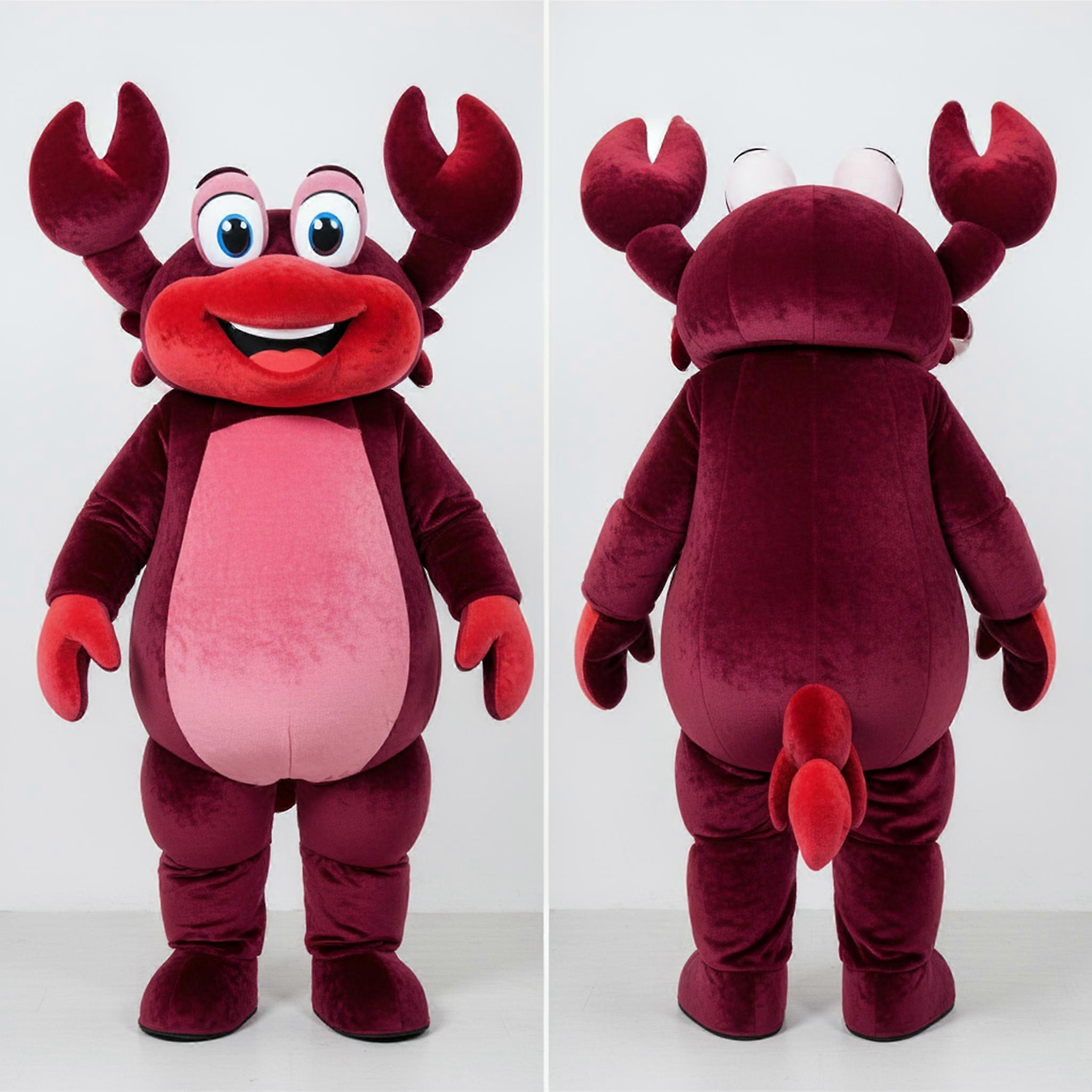 MASTICOT Maroon Rounded Shell Crab Mascot