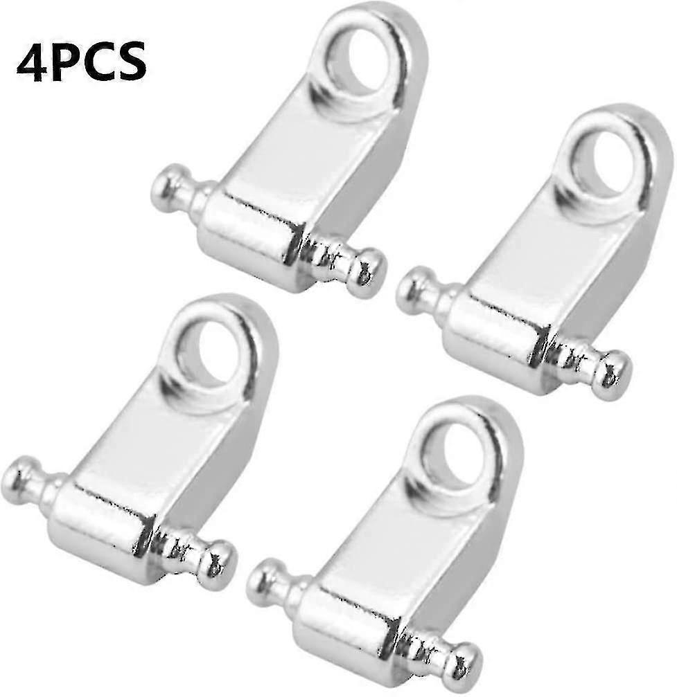 Rolling String Tree Holder Metal Electric Guitar String Guides With Screws (silver) (4pcs)