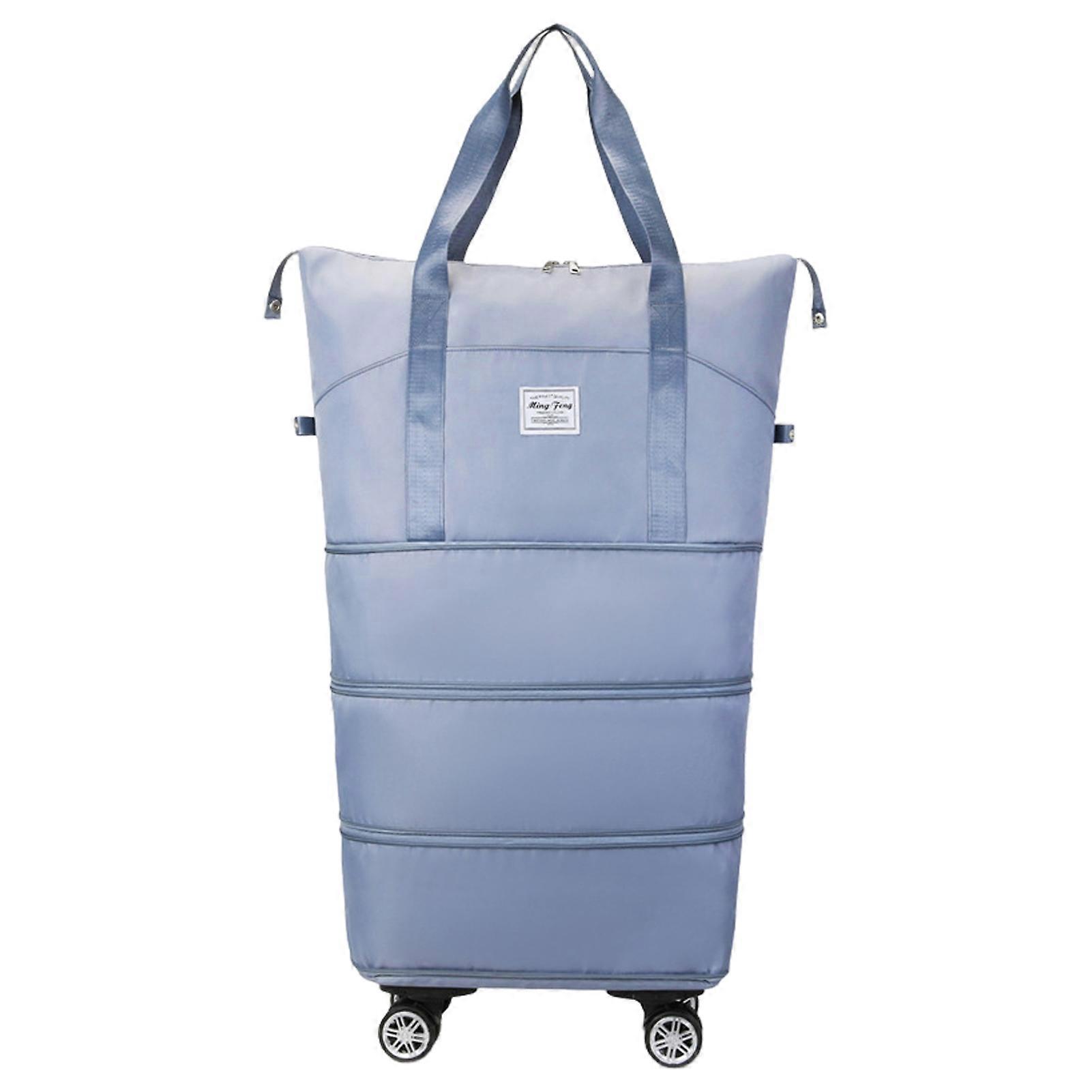 Large Capacity Expandable Duffel, Waterproof Tear-Resistant with Rotatable Wheels