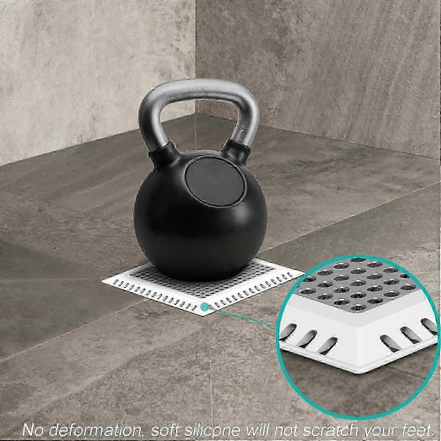 Hair-Blocking Square Drain Protector