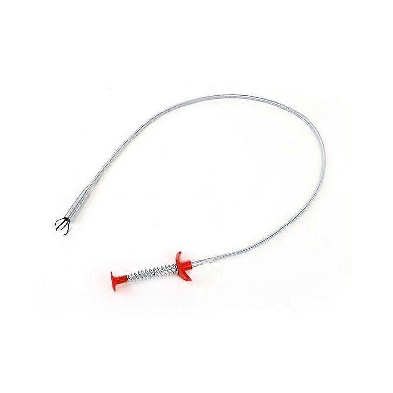 New Kitchen Sewer Dredging Device Tools Spring Pipe Sink Cleaning Hook 85cm Fg