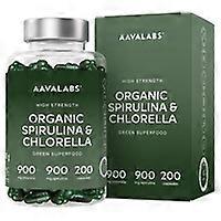 Organic spirulina and chlorella complex 200 capsules