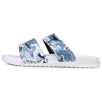 Nike Benassi White Blue Black Women's 819717-002