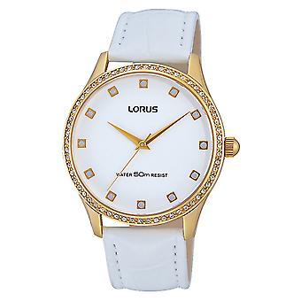 Lorus Quartz Analog Women's Watch with RRS76UX9 Cowskin Bracelet