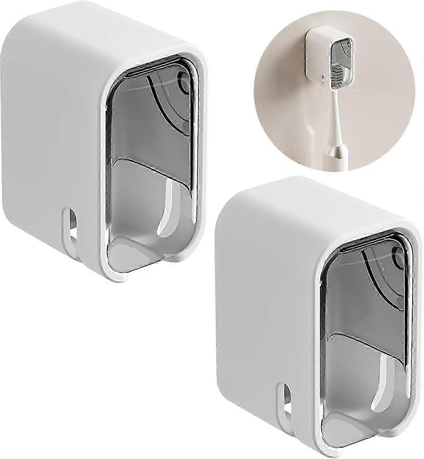 Ventilated Single-Slot Wall Toothbrush Case