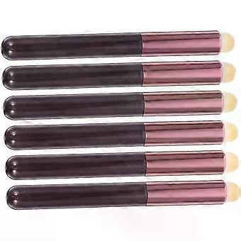 6pcs Artificial Fiber Makeup Brush Set for Concealer and Lipstick