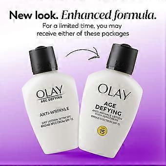 Olay Age Defying Anti-wrinkle Day Face Lotion Anti-aging Moisturizer With Sunscreen Spf 15 3.4 Fl Oz